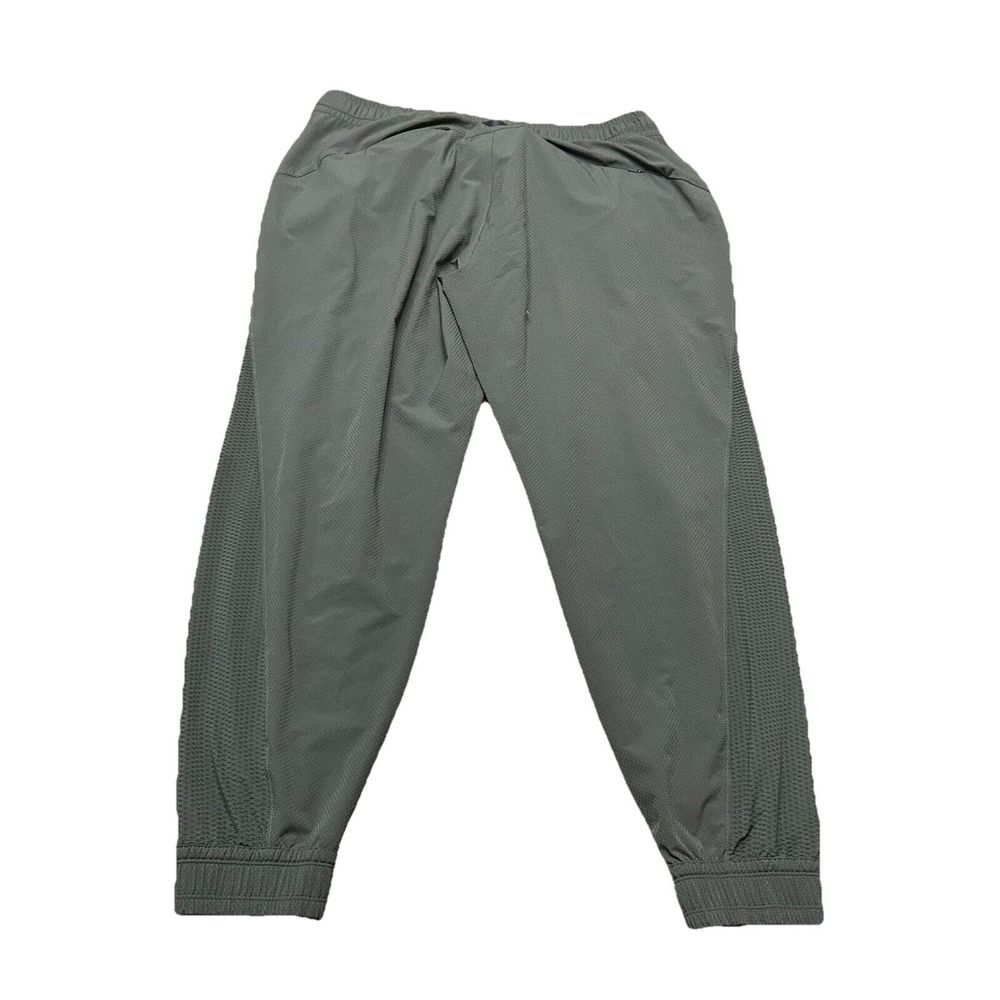 Athleta Quest Jogger Women's 16 Belted Pants Green‎ Mesh Sides Stretch Active